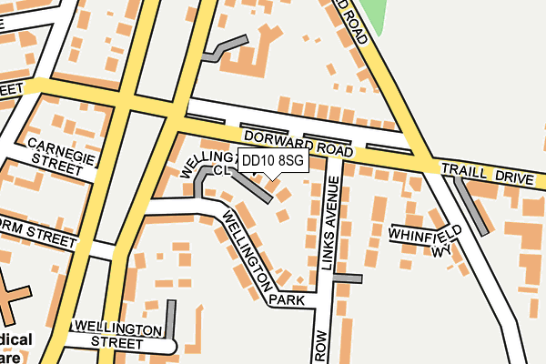 DD10 8SG map - OS OpenMap – Local (Ordnance Survey)