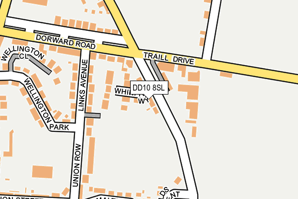 DD10 8SL map - OS OpenMap – Local (Ordnance Survey)