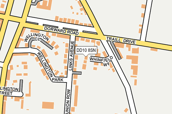 DD10 8SN map - OS OpenMap – Local (Ordnance Survey)