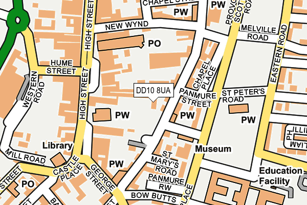 DD10 8UA map - OS OpenMap – Local (Ordnance Survey)