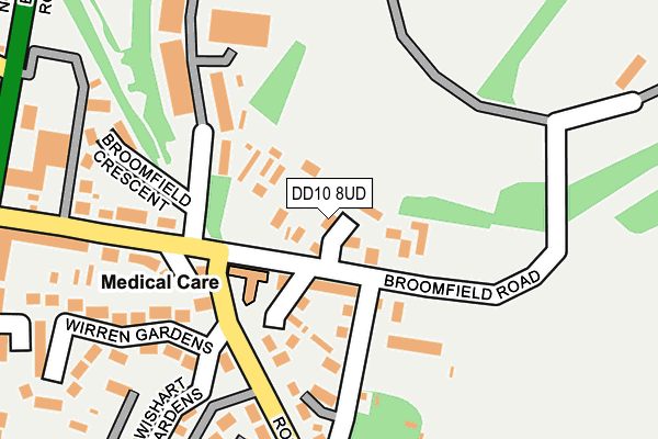 DD10 8UD map - OS OpenMap – Local (Ordnance Survey)