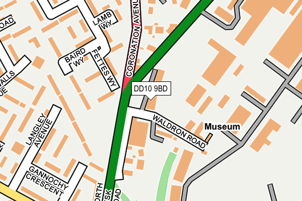 DD10 9BD map - OS OpenMap – Local (Ordnance Survey)