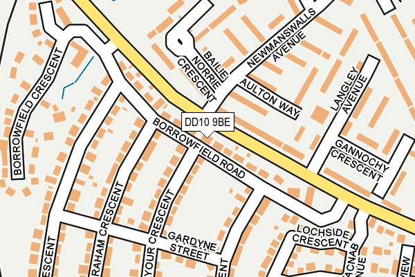 DD10 9BE map - OS OpenMap – Local (Ordnance Survey)