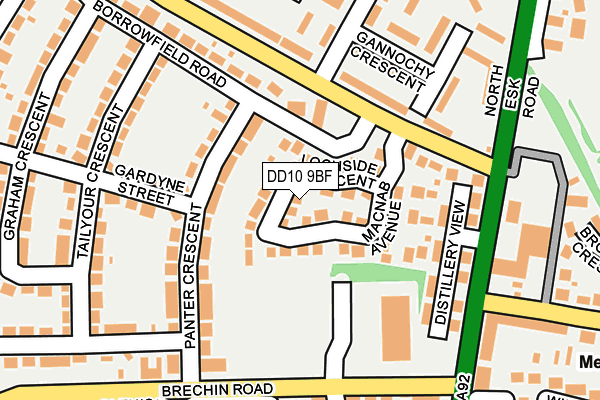 DD10 9BF map - OS OpenMap – Local (Ordnance Survey)