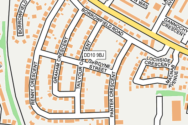 DD10 9BJ map - OS OpenMap – Local (Ordnance Survey)