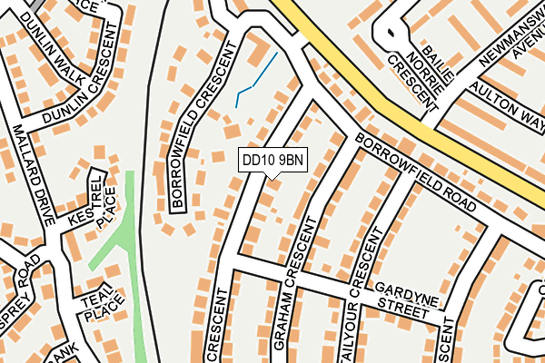 DD10 9BN map - OS OpenMap – Local (Ordnance Survey)