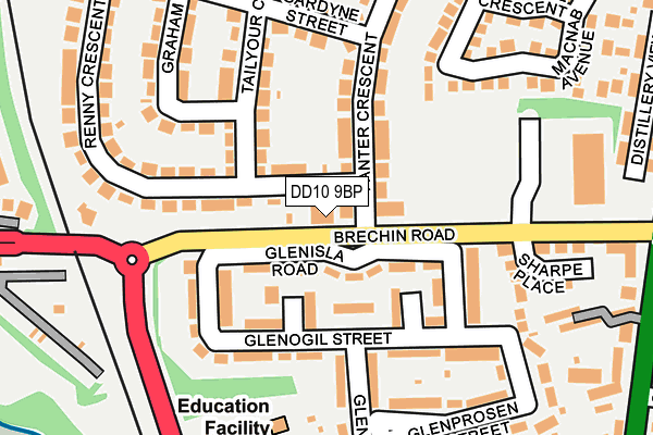 DD10 9BP map - OS OpenMap – Local (Ordnance Survey)