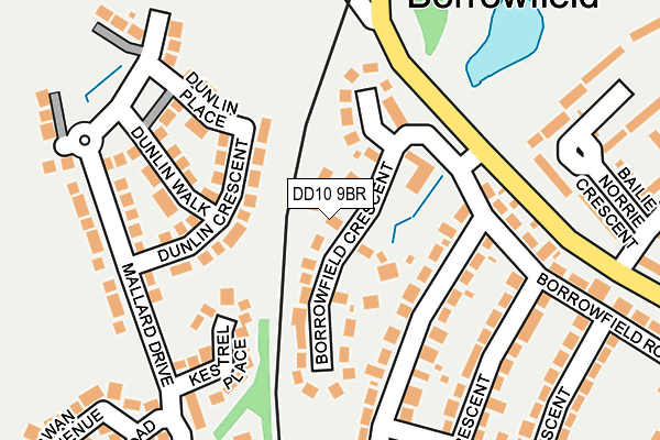 DD10 9BR map - OS OpenMap – Local (Ordnance Survey)