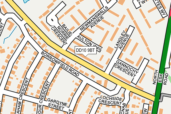 DD10 9BT map - OS OpenMap – Local (Ordnance Survey)