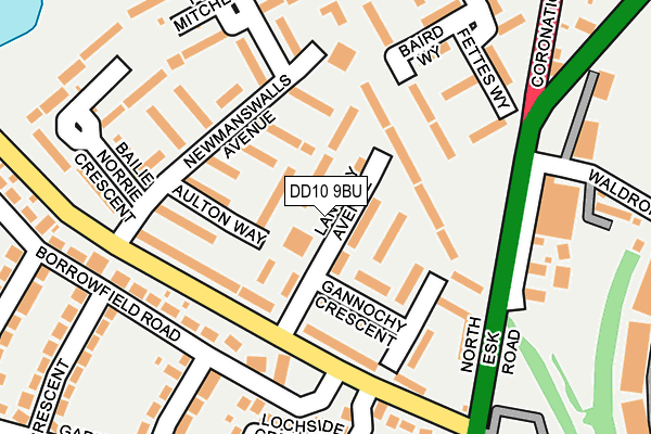 DD10 9BU map - OS OpenMap – Local (Ordnance Survey)
