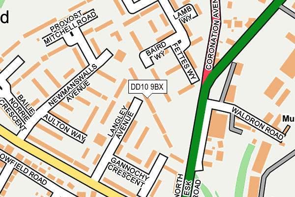 DD10 9BX map - OS OpenMap – Local (Ordnance Survey)