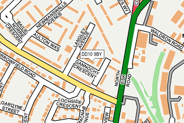 DD10 9BY map - OS OpenMap – Local (Ordnance Survey)