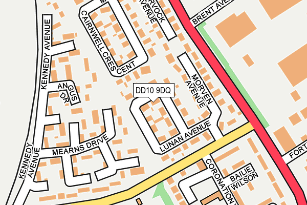 DD10 9DQ map - OS OpenMap – Local (Ordnance Survey)