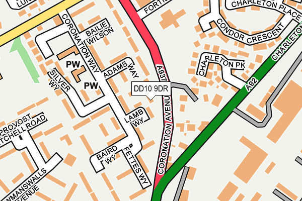 DD10 9DR map - OS OpenMap – Local (Ordnance Survey)