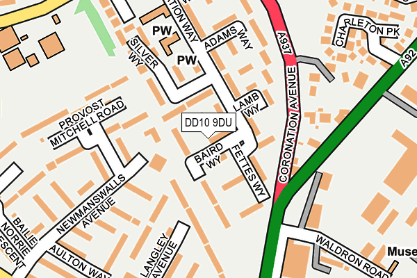 DD10 9DU map - OS OpenMap – Local (Ordnance Survey)