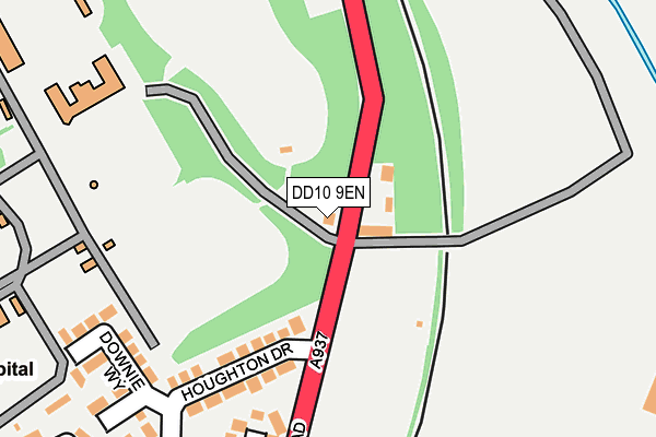 DD10 9EN map - OS OpenMap – Local (Ordnance Survey)