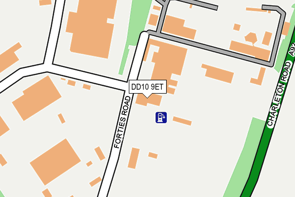DD10 9ET map - OS OpenMap – Local (Ordnance Survey)
