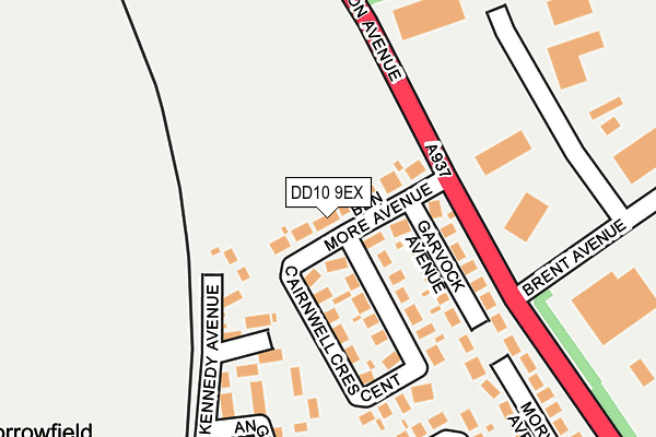 DD10 9EX map - OS OpenMap – Local (Ordnance Survey)