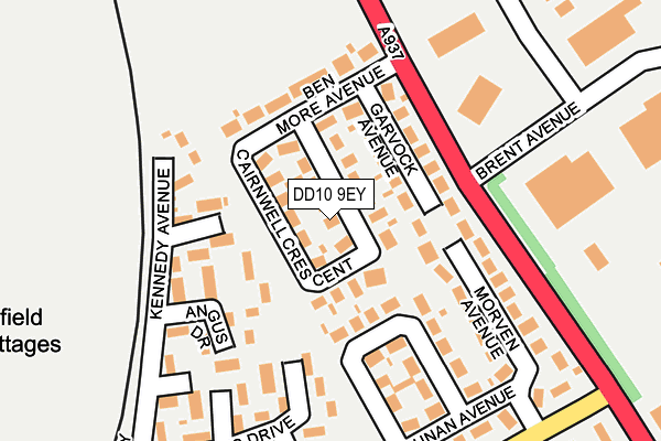 DD10 9EY map - OS OpenMap – Local (Ordnance Survey)