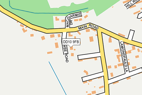 DD10 9FB map - OS OpenMap – Local (Ordnance Survey)
