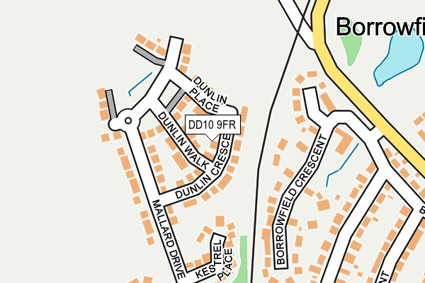 DD10 9FR map - OS OpenMap – Local (Ordnance Survey)