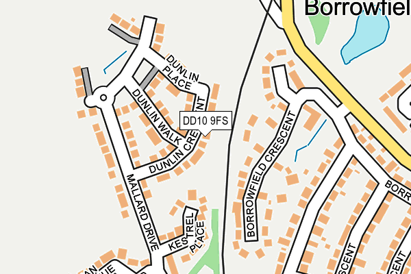 DD10 9FS map - OS OpenMap – Local (Ordnance Survey)