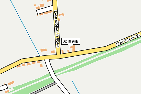 DD10 9HB map - OS OpenMap – Local (Ordnance Survey)
