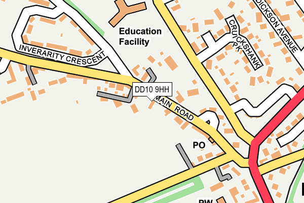 DD10 9HH map - OS OpenMap – Local (Ordnance Survey)
