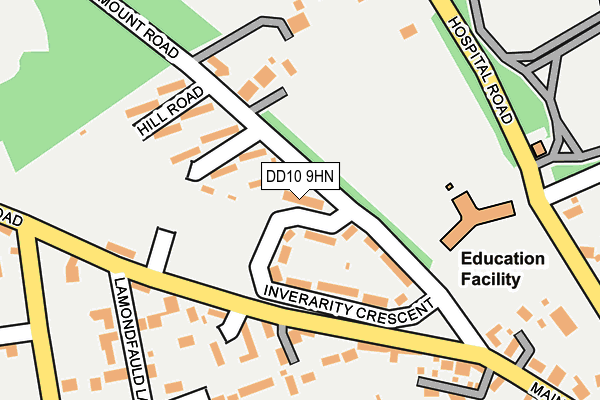 DD10 9HN map - OS OpenMap – Local (Ordnance Survey)
