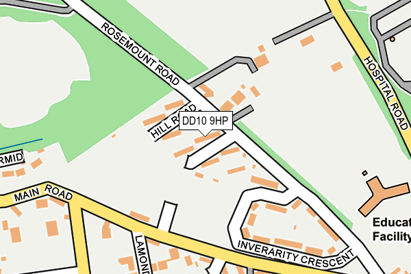 DD10 9HP map - OS OpenMap – Local (Ordnance Survey)