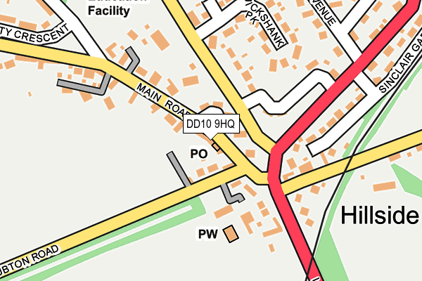 DD10 9HQ map - OS OpenMap – Local (Ordnance Survey)