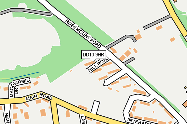 DD10 9HR map - OS OpenMap – Local (Ordnance Survey)