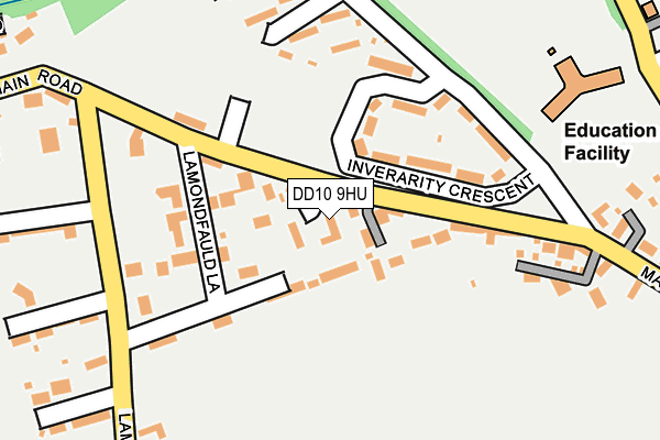 DD10 9HU map - OS OpenMap – Local (Ordnance Survey)