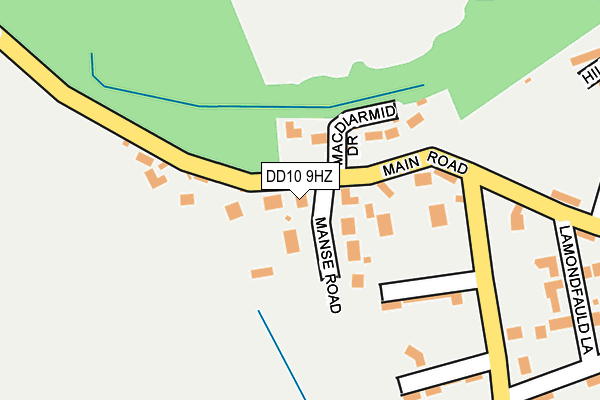 DD10 9HZ map - OS OpenMap – Local (Ordnance Survey)
