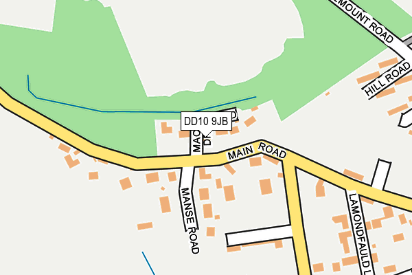 DD10 9JB map - OS OpenMap – Local (Ordnance Survey)