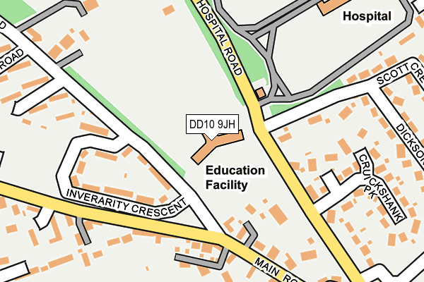 DD10 9JH map - OS OpenMap – Local (Ordnance Survey)