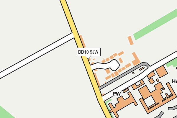 DD10 9JW map - OS OpenMap – Local (Ordnance Survey)
