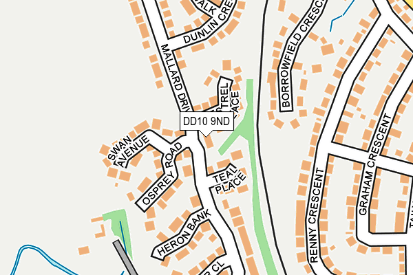 DD10 9ND map - OS OpenMap – Local (Ordnance Survey)
