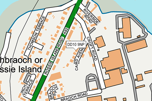 DD10 9NP map - OS OpenMap – Local (Ordnance Survey)