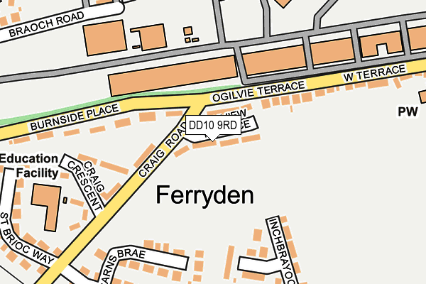 DD10 9RD map - OS OpenMap – Local (Ordnance Survey)