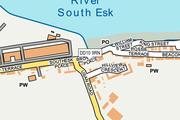 DD10 9RN map - OS OpenMap – Local (Ordnance Survey)