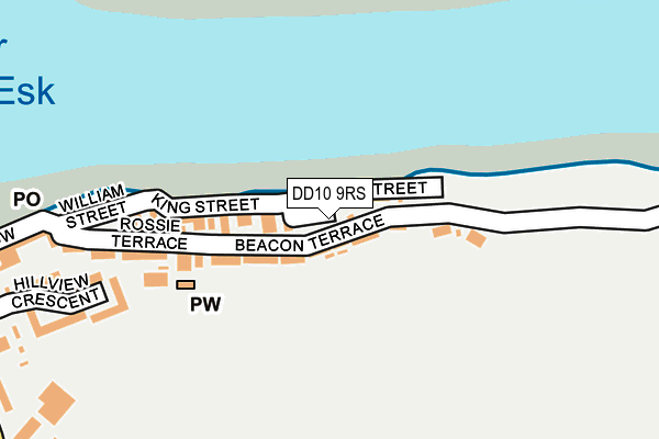 DD10 9RS map - OS OpenMap – Local (Ordnance Survey)