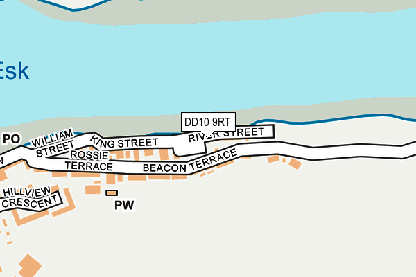 DD10 9RT map - OS OpenMap – Local (Ordnance Survey)