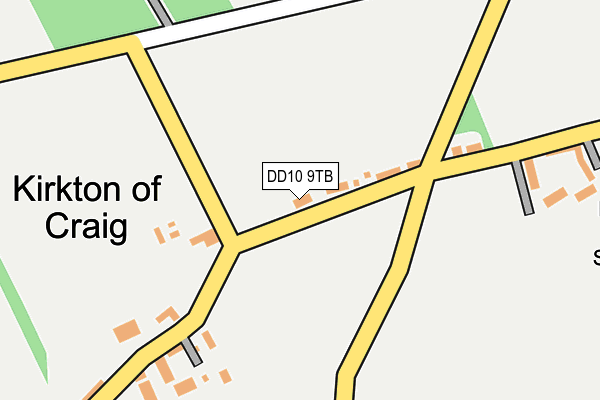 DD10 9TB map - OS OpenMap – Local (Ordnance Survey)