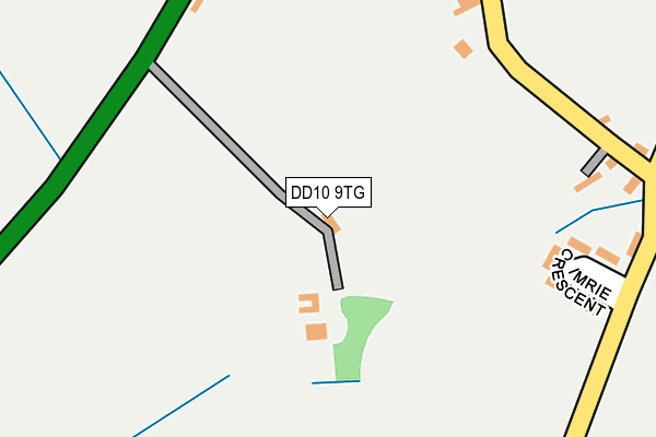 DD10 9TG map - OS OpenMap – Local (Ordnance Survey)