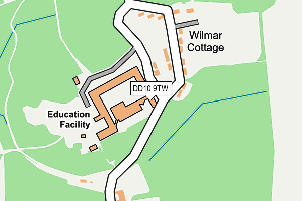 DD10 9TW map - OS OpenMap – Local (Ordnance Survey)