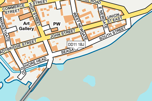 DD11 1BJ map - OS OpenMap – Local (Ordnance Survey)