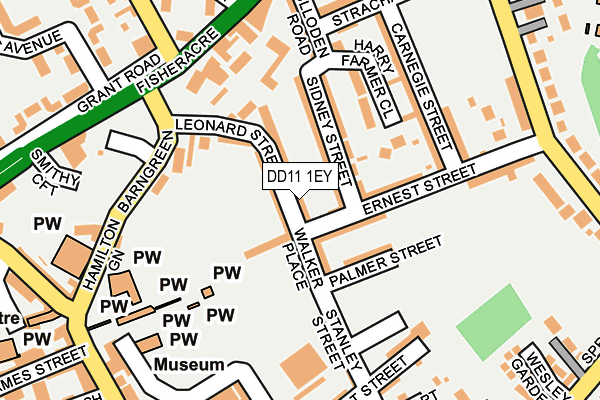 DD11 1EY map - OS OpenMap – Local (Ordnance Survey)