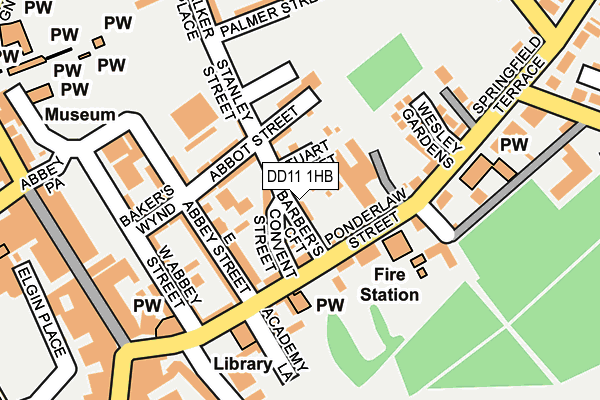 DD11 1HB map - OS OpenMap – Local (Ordnance Survey)