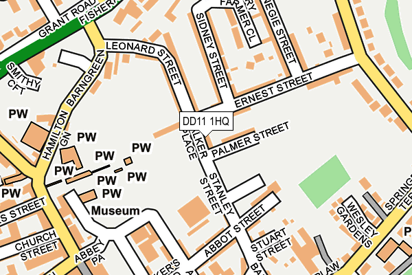 DD11 1HQ map - OS OpenMap – Local (Ordnance Survey)